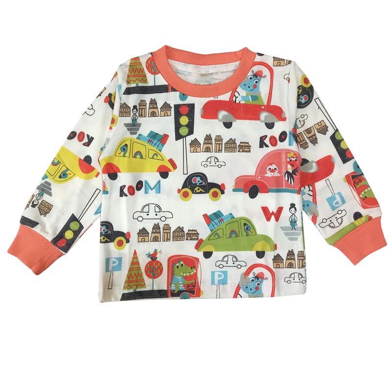 ست تی شرت و شلوار پسرانه مدل ماشین کد 3545