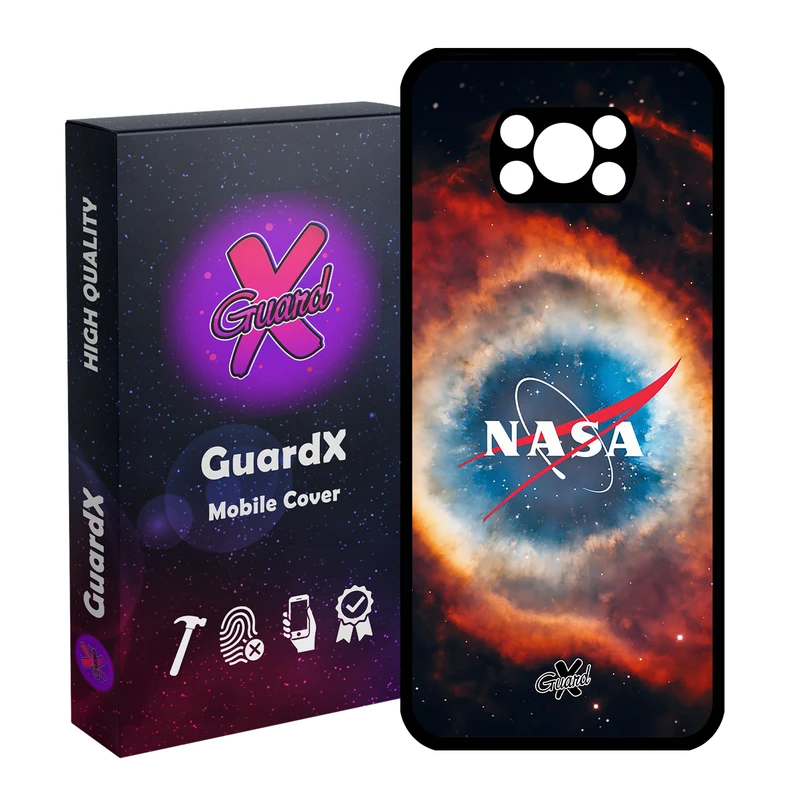 کاور گارد ایکس طرح Nasa مدل Glass10234 مناسب برای گوشی موبایل شیائومی Poco X3 Pro
