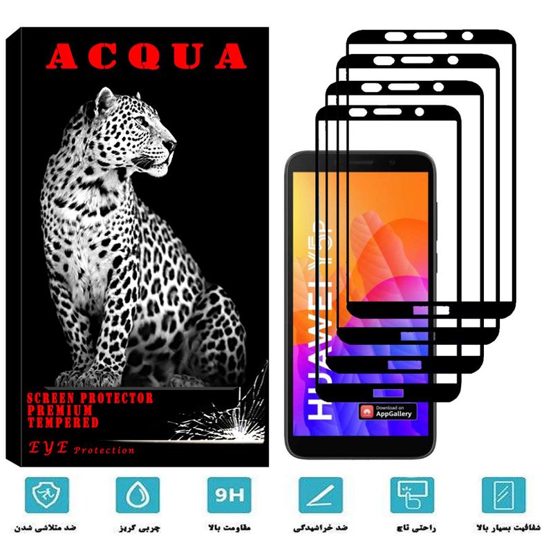 محافظ صفحه نمایش آکوا مدل HW مناسب برای گوشی موبایل هوآوی Y5p بسته 4 عددی
