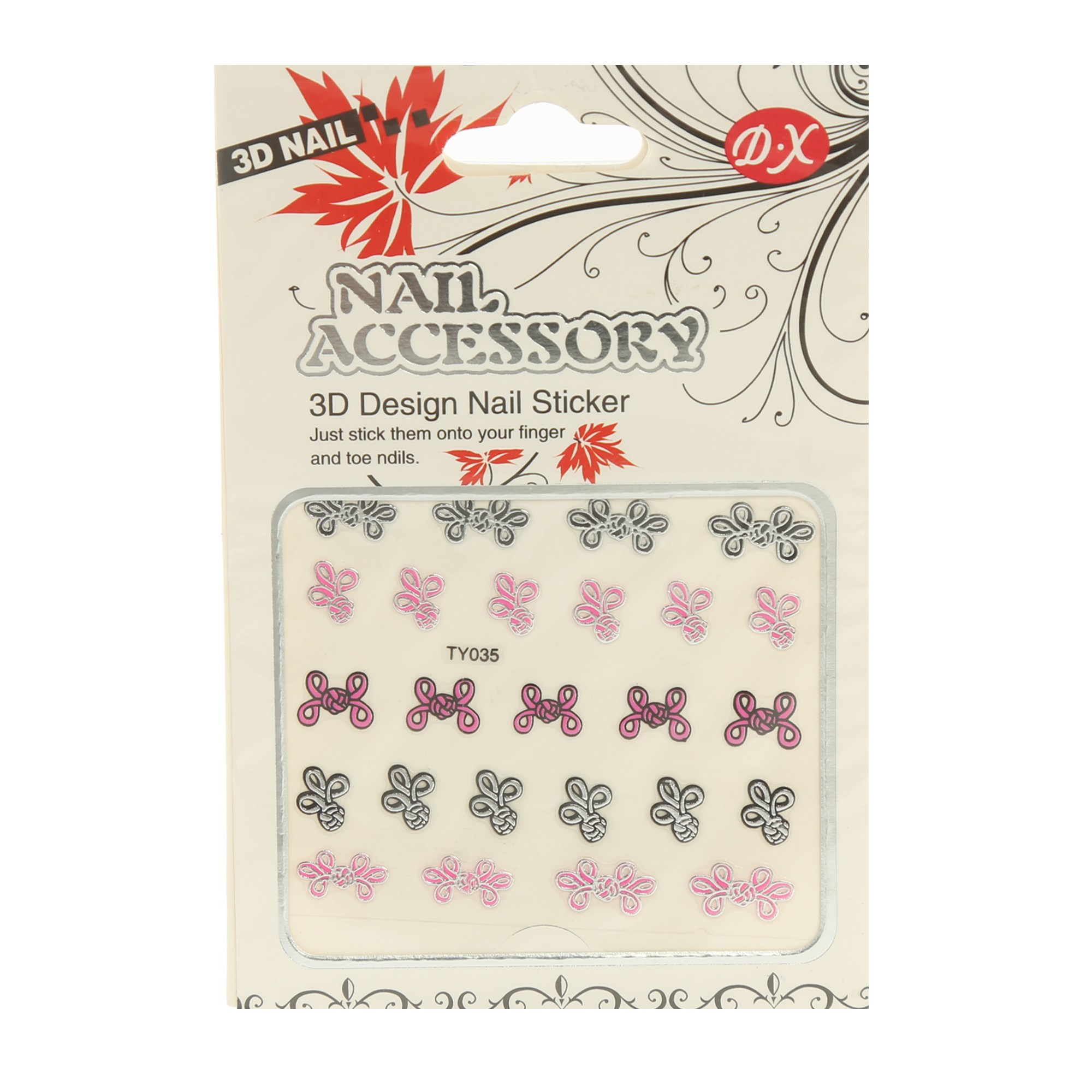 استیکر طراحی ناخن دی ایکس مدل TY035