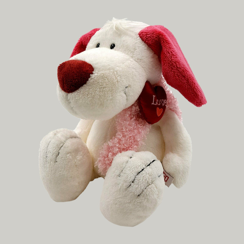 عروسک نیکی طرح سگ پاپی مدل NICI Love Dog کد SZ10/635 ارتفاع 34 سانتی متر
