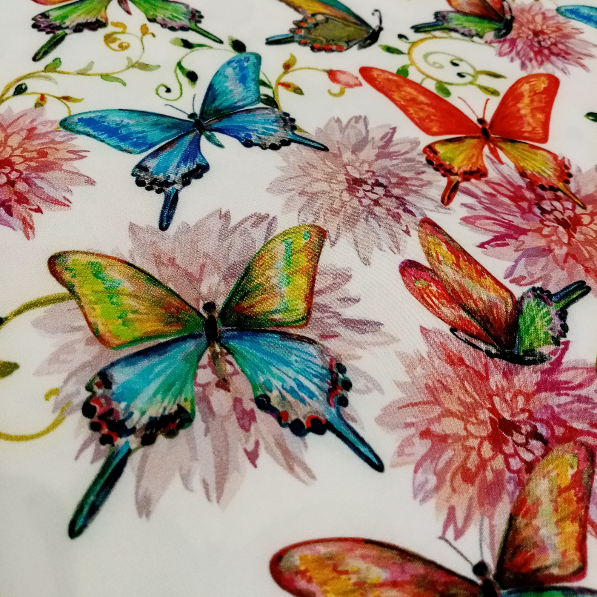 پارچه لباس مدل پروانه ای A02