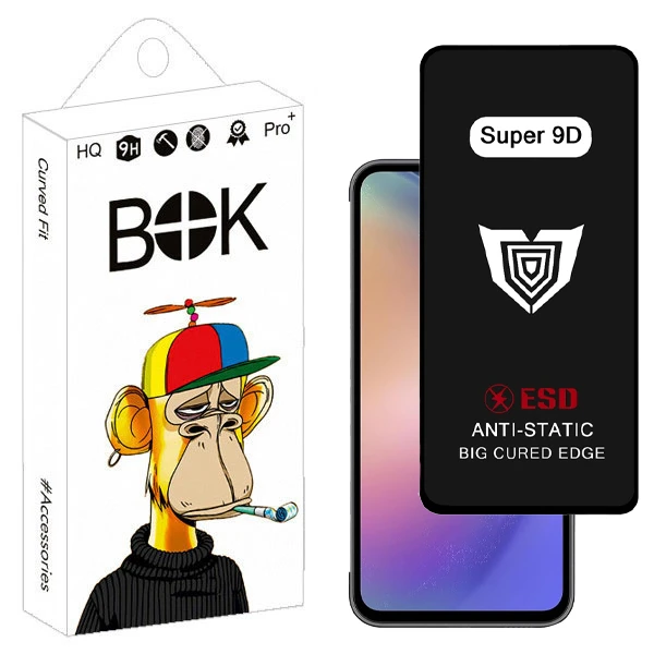 محافظ صفحه نمایش بوک مدل Super 9D Touch مناسب برای گوشی موبایل سامسونگ Galaxy a54 / s23 fe