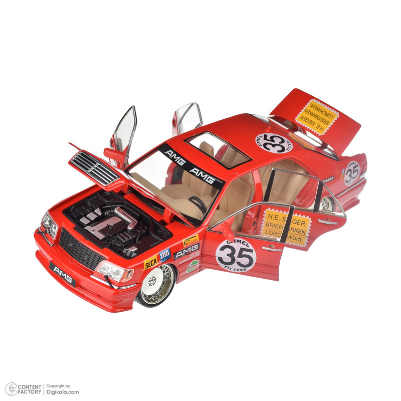 ماکت ماشین ناب سل مدل مرسدس بنز فلزی موزیکال amg 300 به همراه جاسوییچی