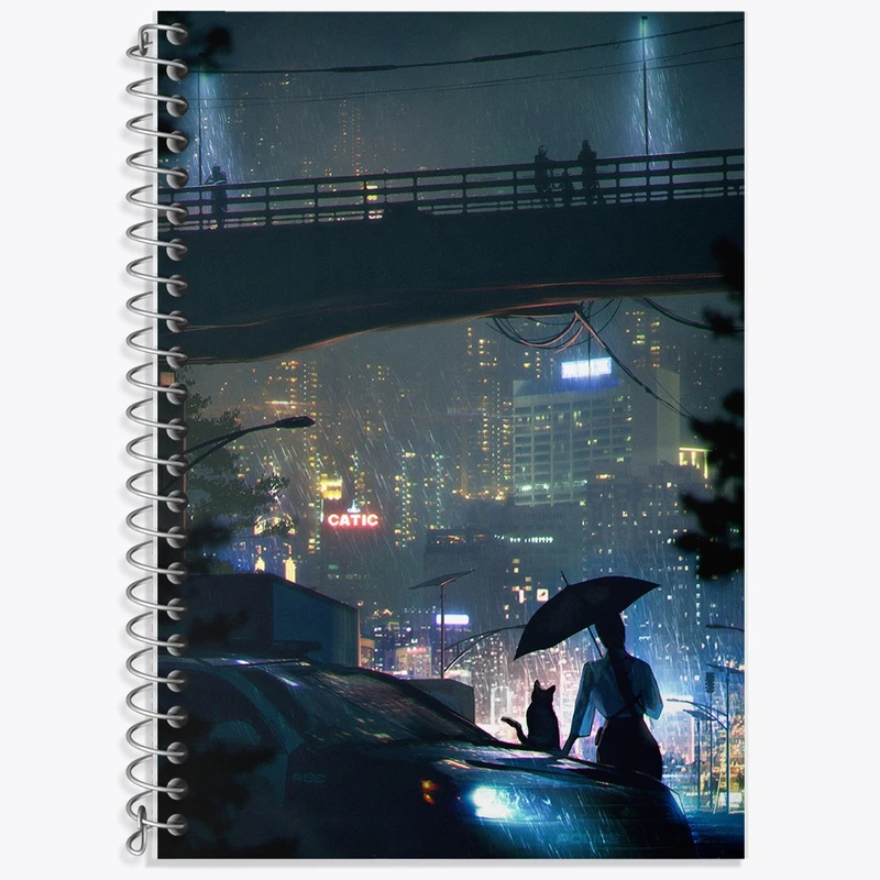 دفتر زبان 50 برگ خندالو مدل دو خط طرح خیابان کد F32