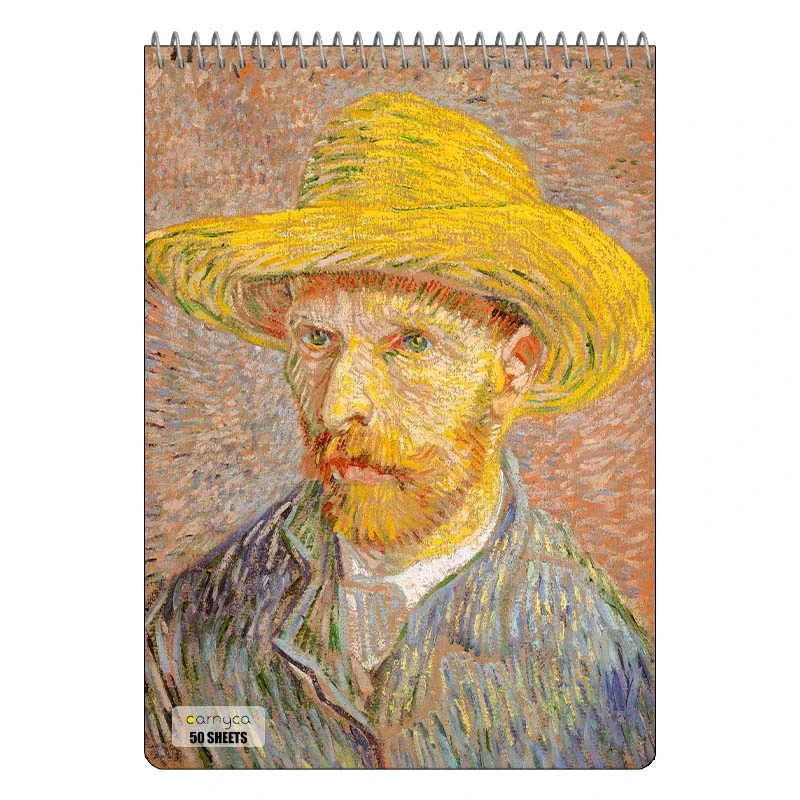 دفتر نقاشی 50 برگ سیمی کارنیکا طرح نقاشی های ون گوگ Van Gogh Paintings کد 16319