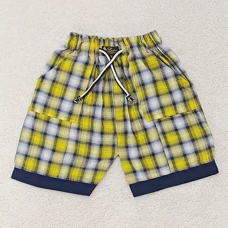 شلوارک بچگانه طرح چهار خانه کد Z99