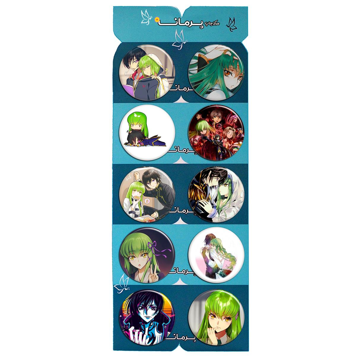 پیکسل پرمانه طرح Code Geass کد pmg.5327 مجموعه 10 عددی