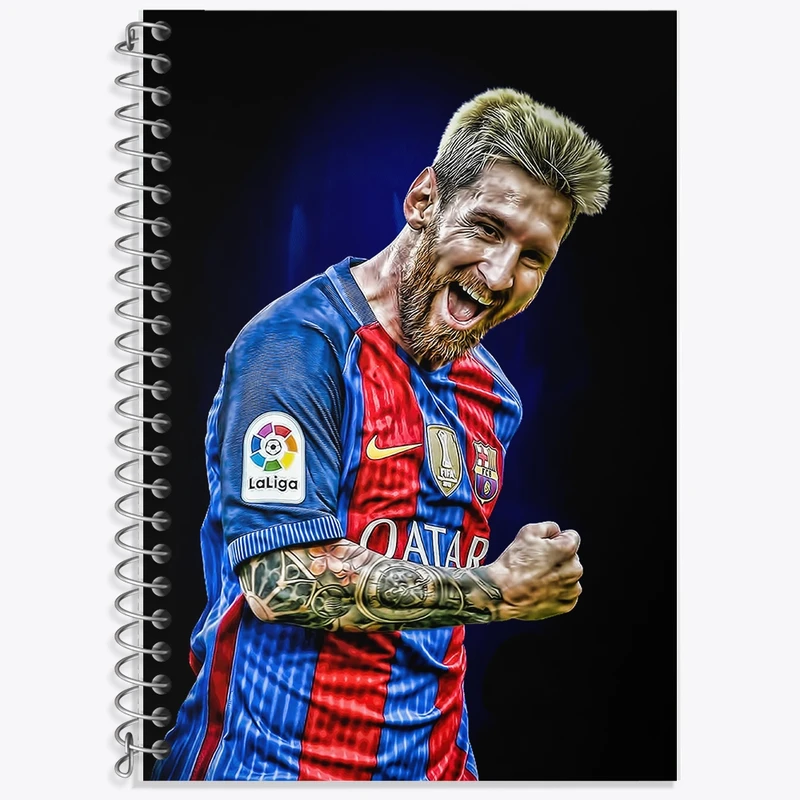 دفتر لغت 50 برگ خندالو طرح لیونل مسی کد F2163