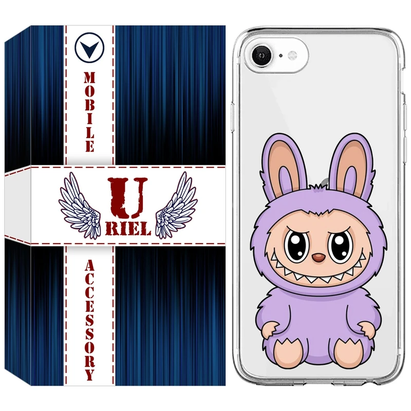 کاور یوریل قاب مدل Clear کد 130 طرح لبوبو مناسب برای گوشی موبایل اپل iPhone 7 / 8 / SE 2022