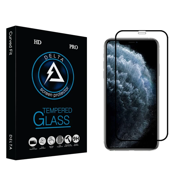 محافظ صفحه نمایش دلتا مدل HD مناسب برای گوشی موبایل اپل iPhone 11 Pro