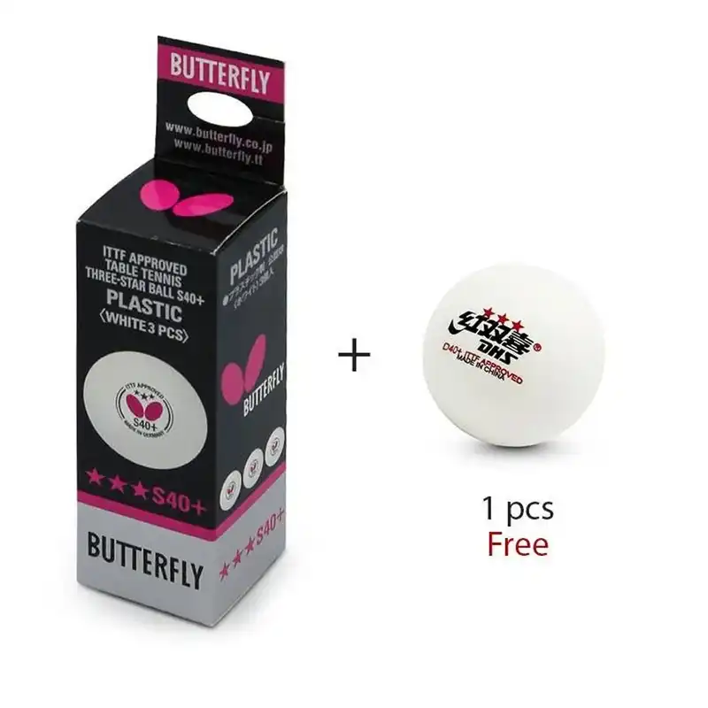 توپ پینگ پنگ باترفلای مدل S-40 NEW بسته 3 عددی