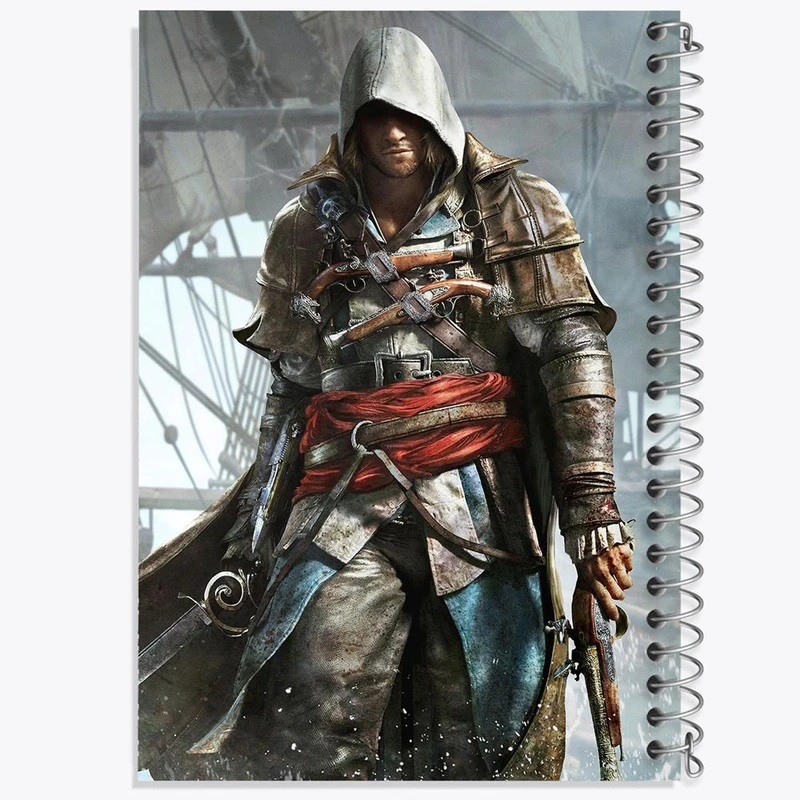 دفتر شطرنجی 50 برگ خندالو طرح بازی اساسینز کرید کد 27911