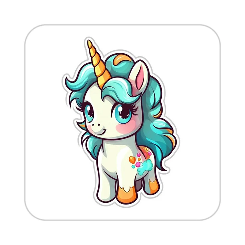 زیر لیوانی کاکتی طرح اسب تک شاخ و یونیکورن مدل mp29624