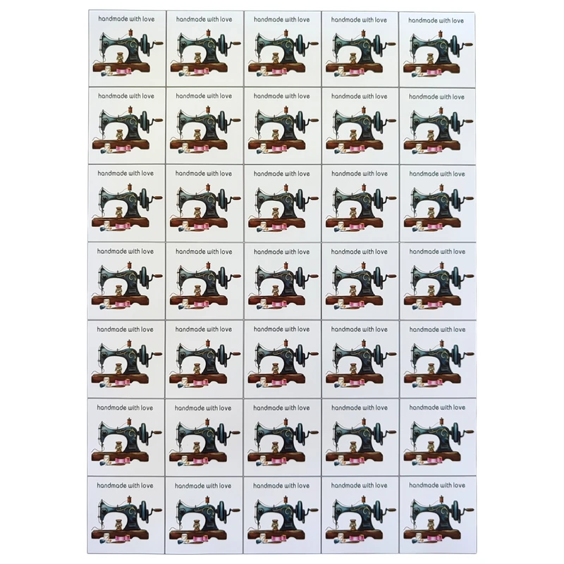 برچسب مدل تشکر از مشتری طرح خیاطی بسته ۳۵ عددی 