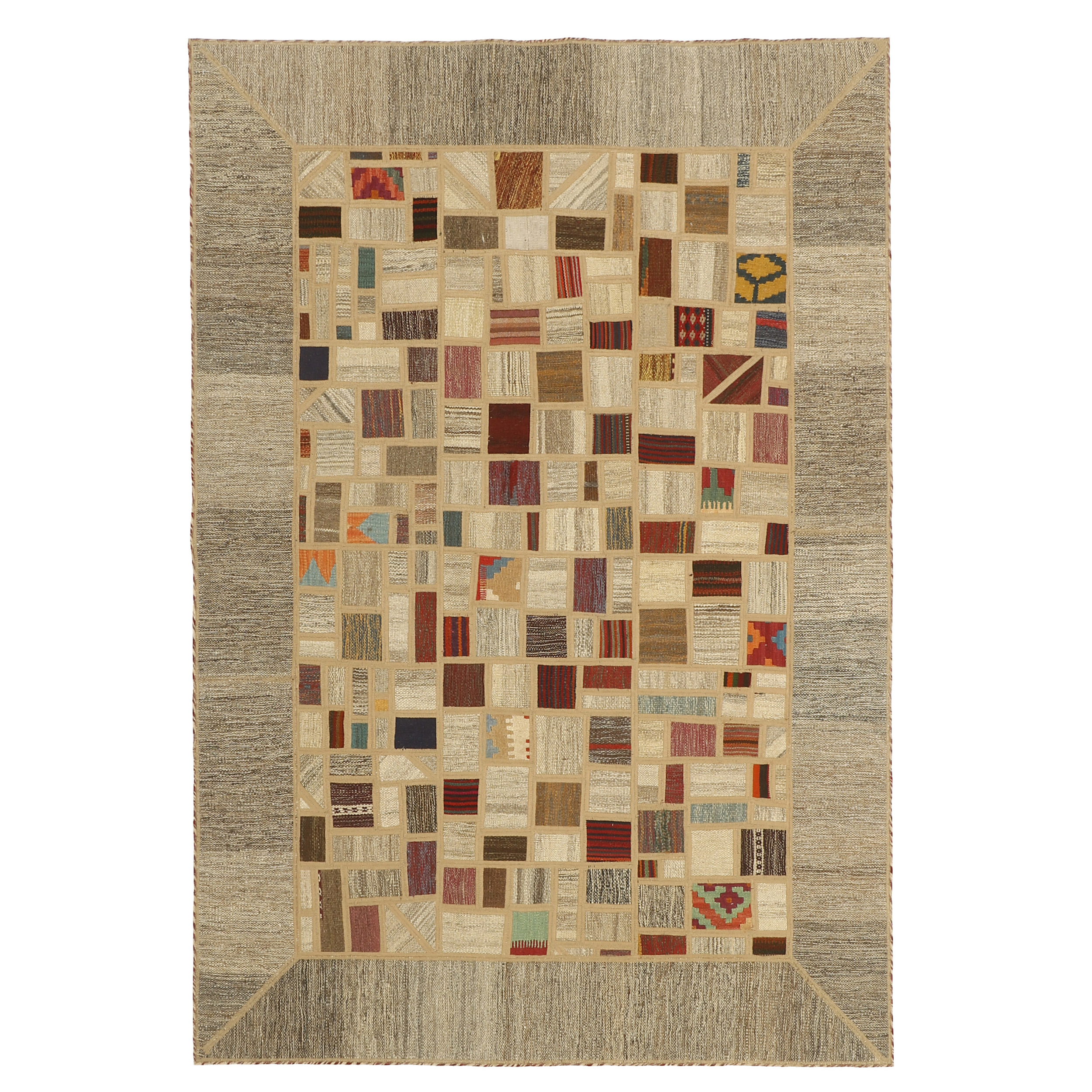 کلاژ گلیم دستبافت سه متری مدل p12 کد 538637