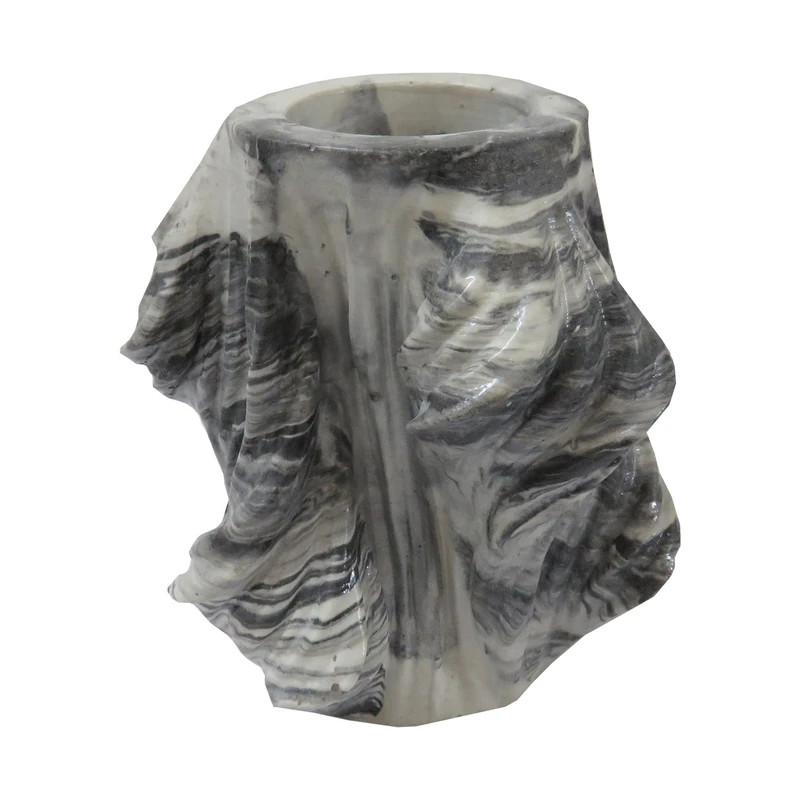 گلدان دکوری مدل سنگی طرح گیسو کد 1010
