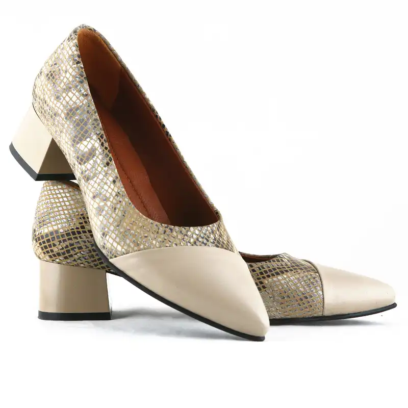 کفش زنانه چرم یلسان مدل آلیس کد RTL-643-krm