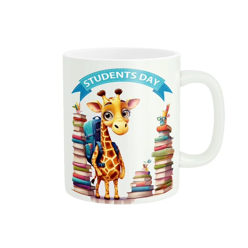 ماگ پادآفرین مدل زرافه روز دانش آموز کد PM520