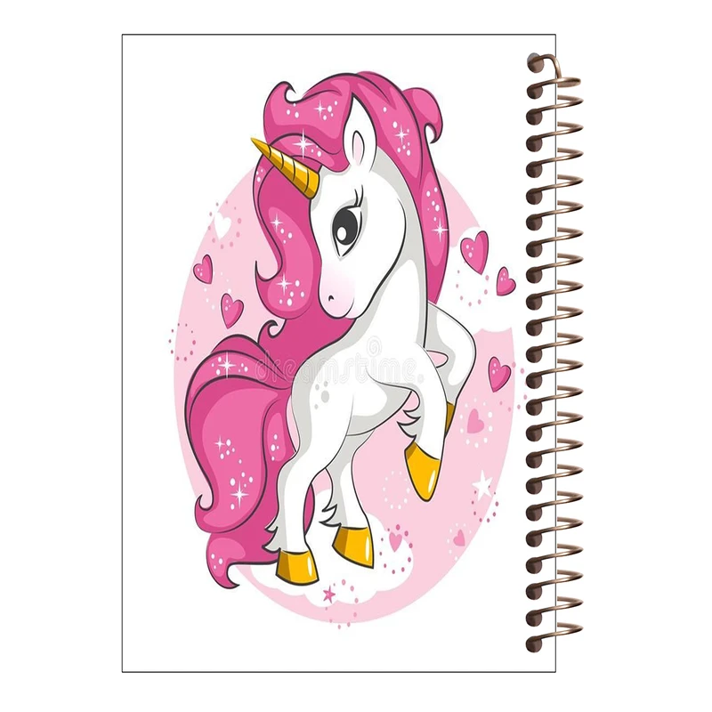 دفتر مشق 100 برگ طرح یونیکورن کد H178