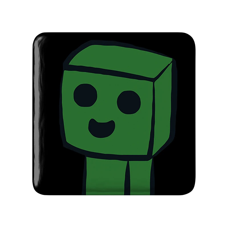 مگنت خندالو طرح بازی ماینکرافت (Minecraft) مدل مربعی کد 37005