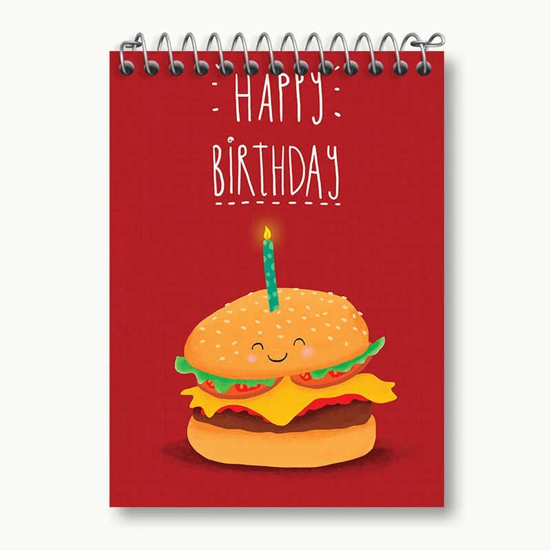 دفتر یادداشت 50 برگ خندالو مدل تولد کد 28095