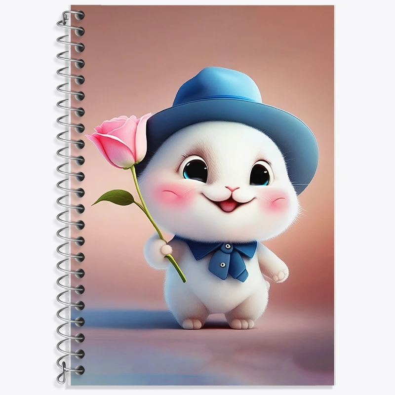 دفتر لغت 50 برگ خندالو طرح خرگوش بامزه کد F5739