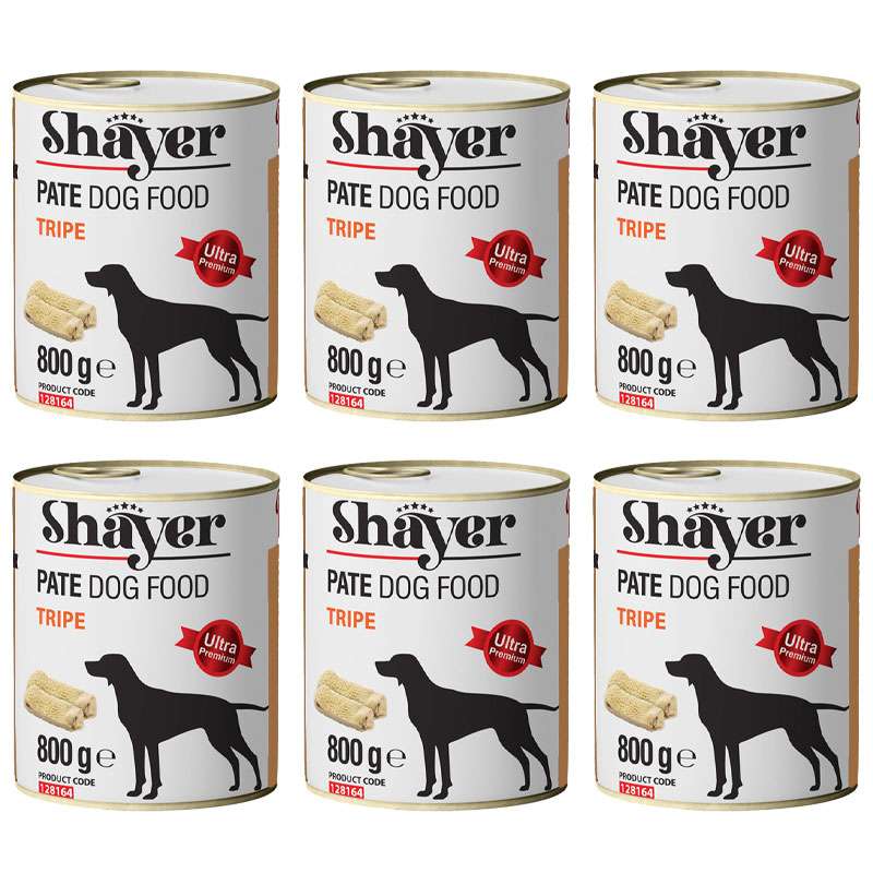 کنسرو غذای سگ شایر مدل Tripe وزن 800 گرم بسته 6 عددی