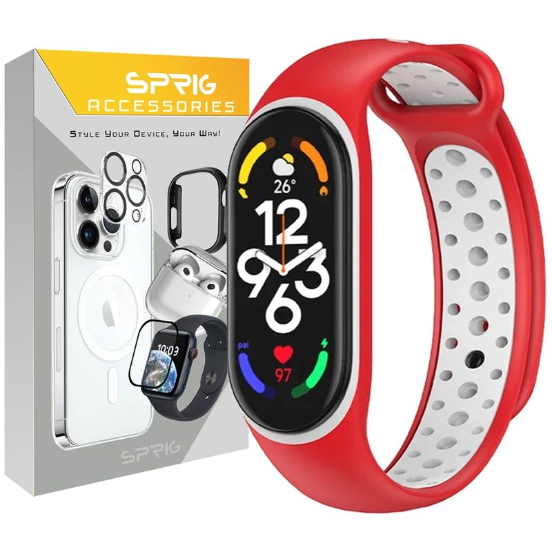 بند اسپریگ مدل NK Special Colors مناسب برای ساعت هوشمند شیائومی Mi band 5/6/7