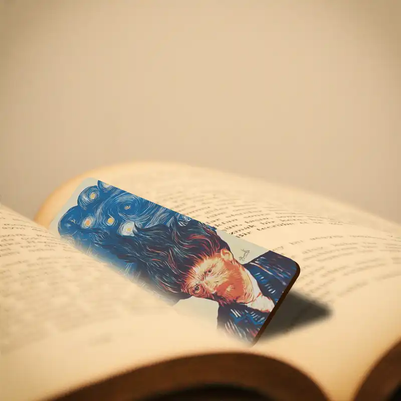 نشانگر کتاب لوکسینو مدل ونگوگ کد Bookland_123