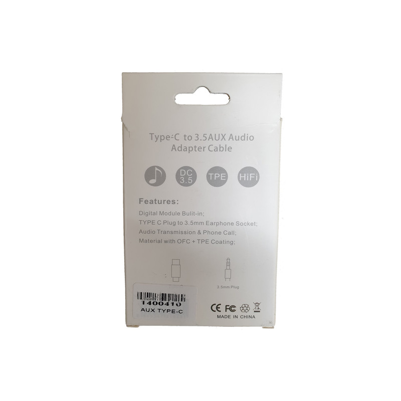 کابل تبدیل USB-C به جک  3.5 میلی‌متری مدل JBC-007 طول 1 متر