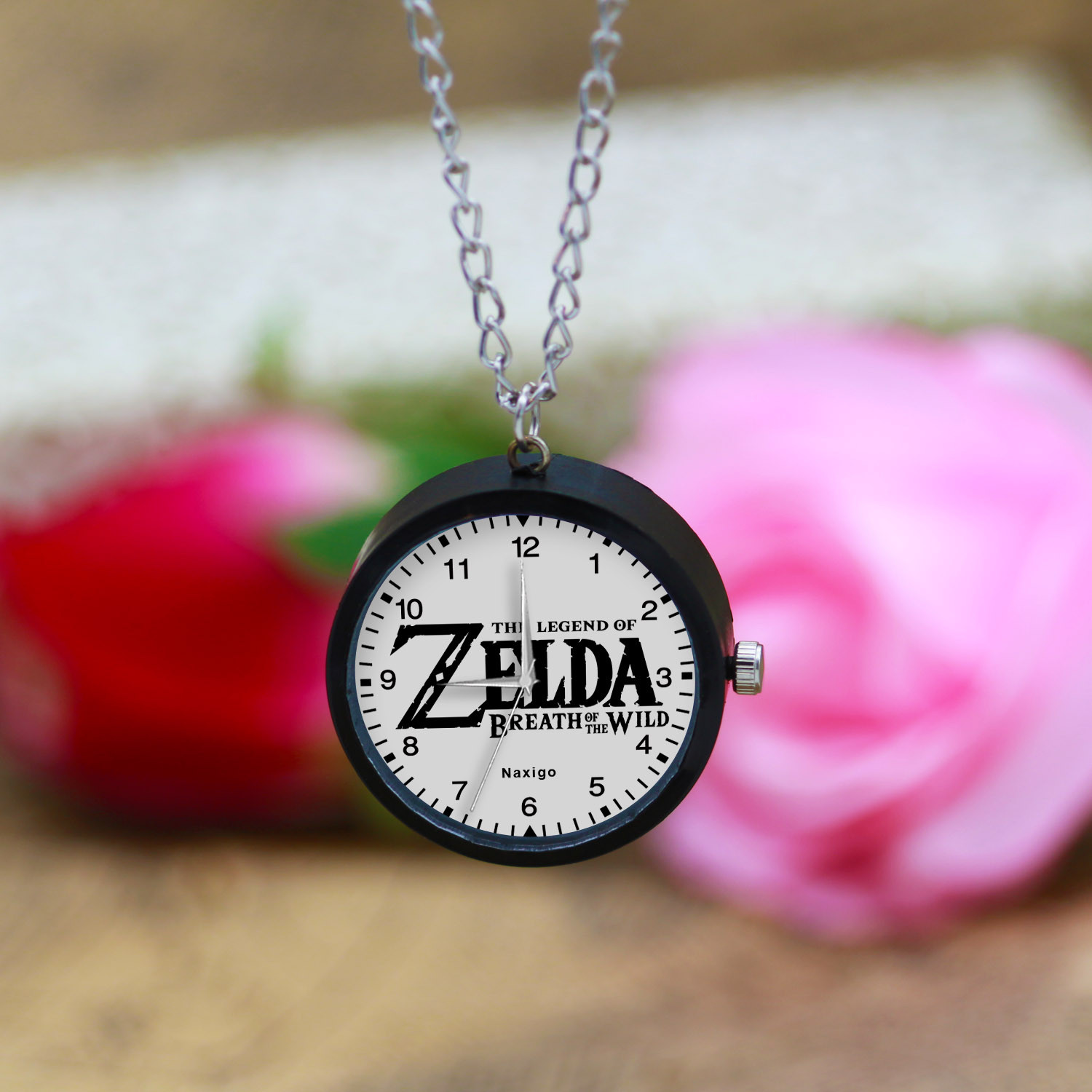 ساعت گردنبندی عقربه ای ناکسیگو مدل The Legend of Zelda Breath of the Wild کد NF13510 ساعت گردنبندی عقربه ای ناکسیگو مدل The Legend of Zelda Breath of the Wild کد NF13510