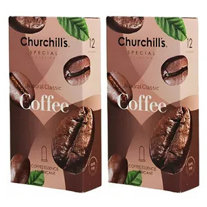 کاندوم چرچیلز مدل coffee مجموعه 2 عددی