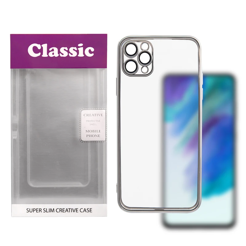 کاور کلاسیک طرح BARRIER/SHAFFAF مدل دورنگی KHO.786 مناسب برای گوشی موبایل اپل Iphone 11 PROMAX