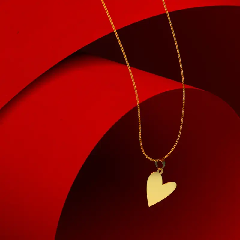 گردنبند طلا 18 عیار زنانه مدوپد مدل هندسی کد CA10809