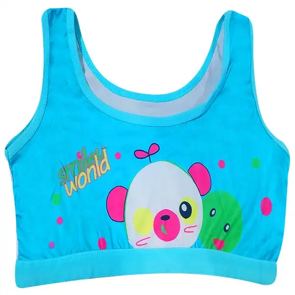 نیم تنه دخترانه مدل World رنگ آبی