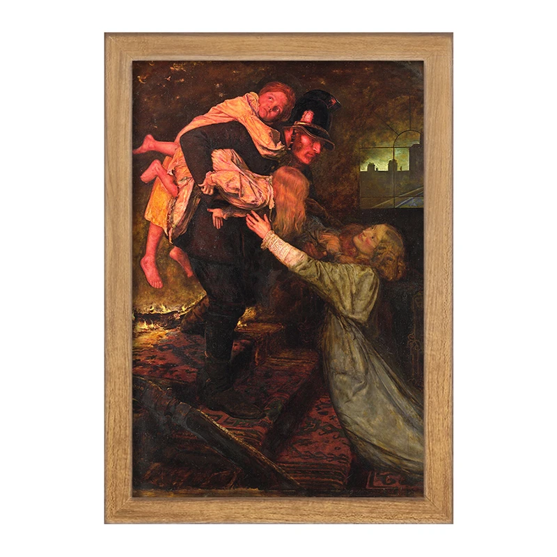 تابلو خندالو مدل نقاشی نجات اثر سر جان اورت میلیس کد F12334