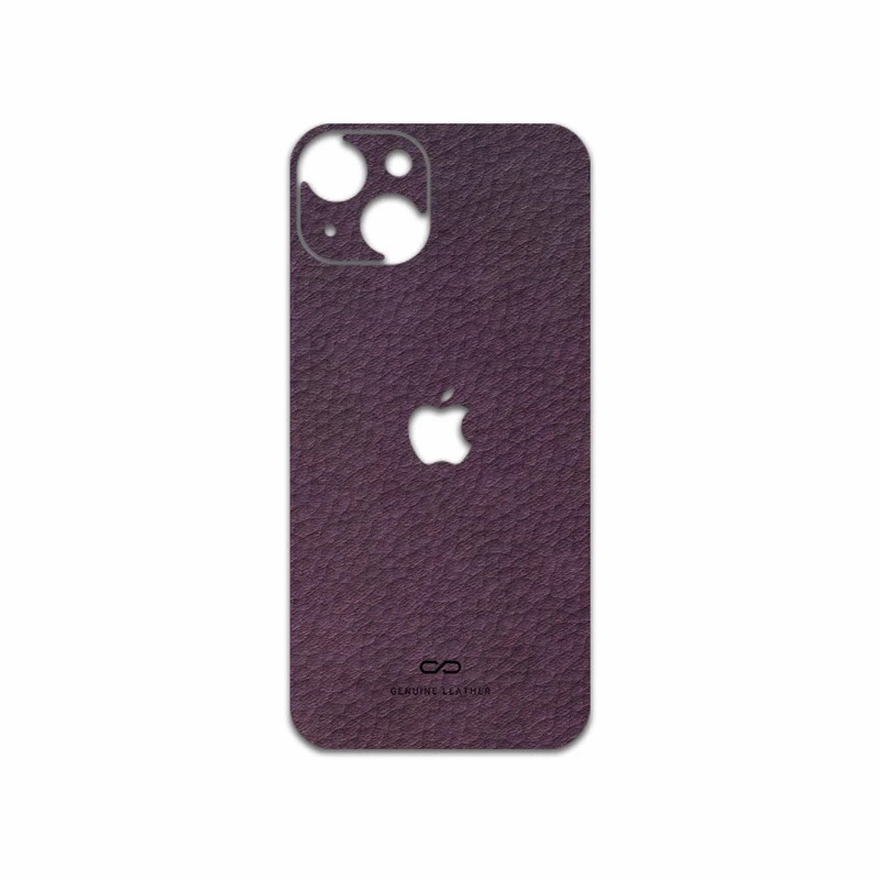 برچسب پوششی ماهوت مدل Purple-Leather مناسب برای گوشی موبایل اپل iPhone 13