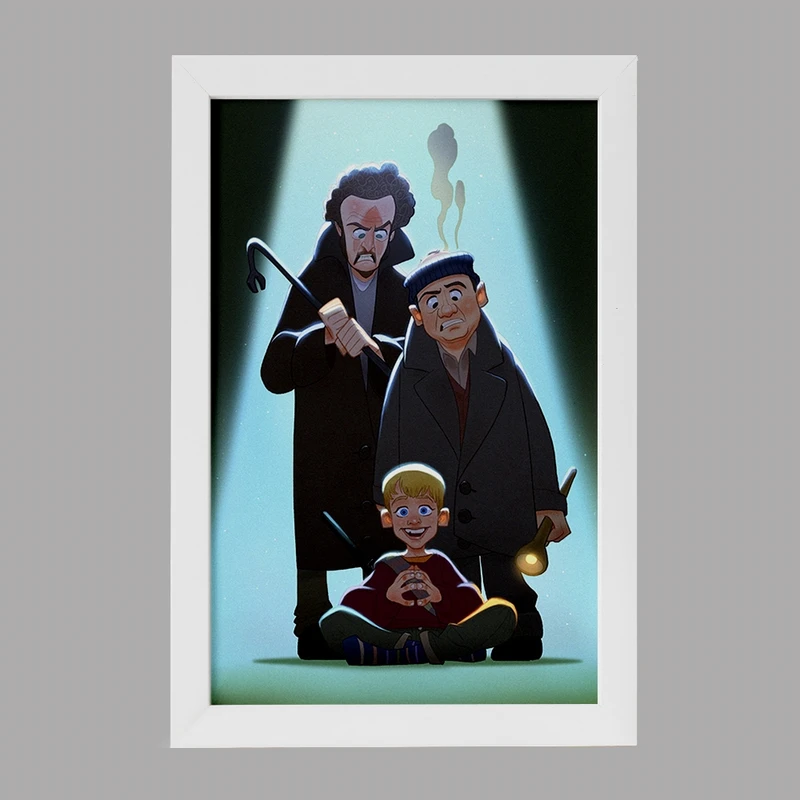 تابلو خندالو مدل تنها در خانه کد F7402