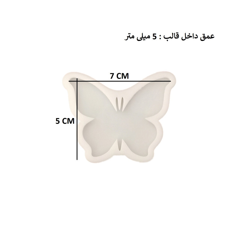 قالب رزین مدل پروانه m1