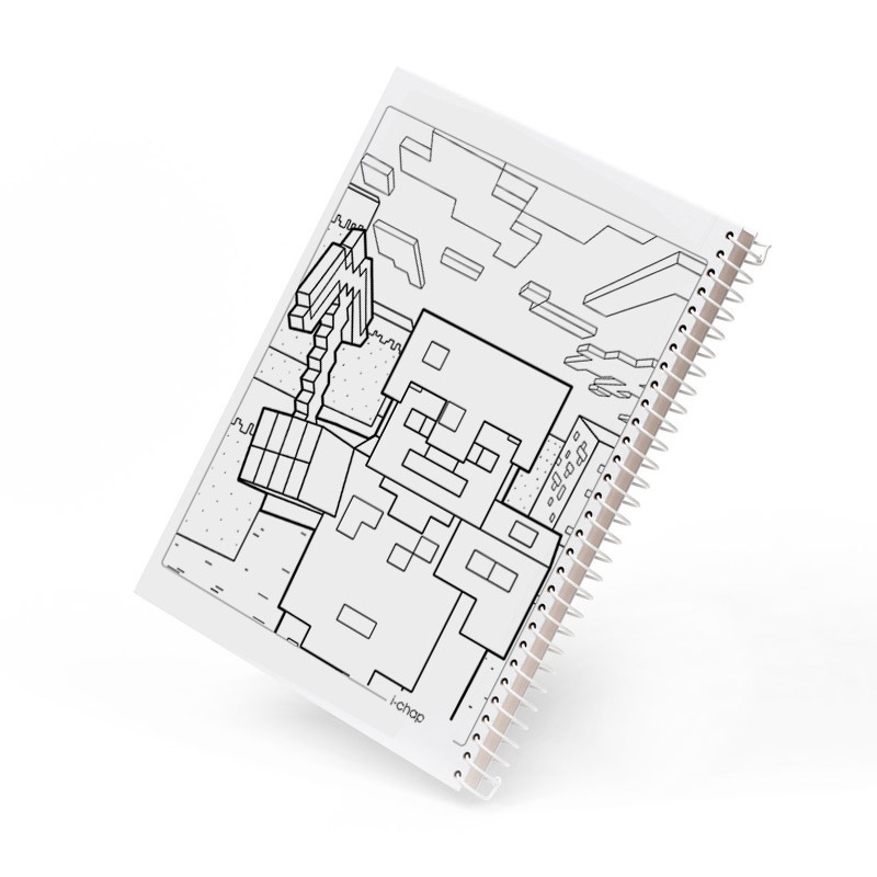 دفتر رنگ آمیزی 30 برگ آی چاپ مدل ماینکرافت کد 353