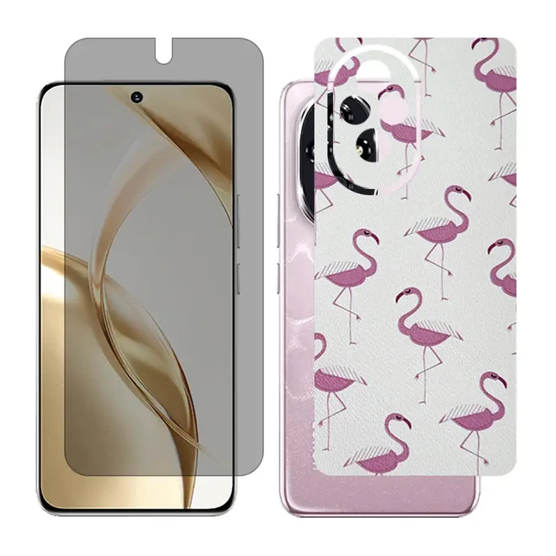 محافظ صفحه نمایش حریم شخصی گلس مدل Together مناسب برای گوشی موبایل آنر 200 / Honor 200 به همراه برچسب پوششی پشت گوشی