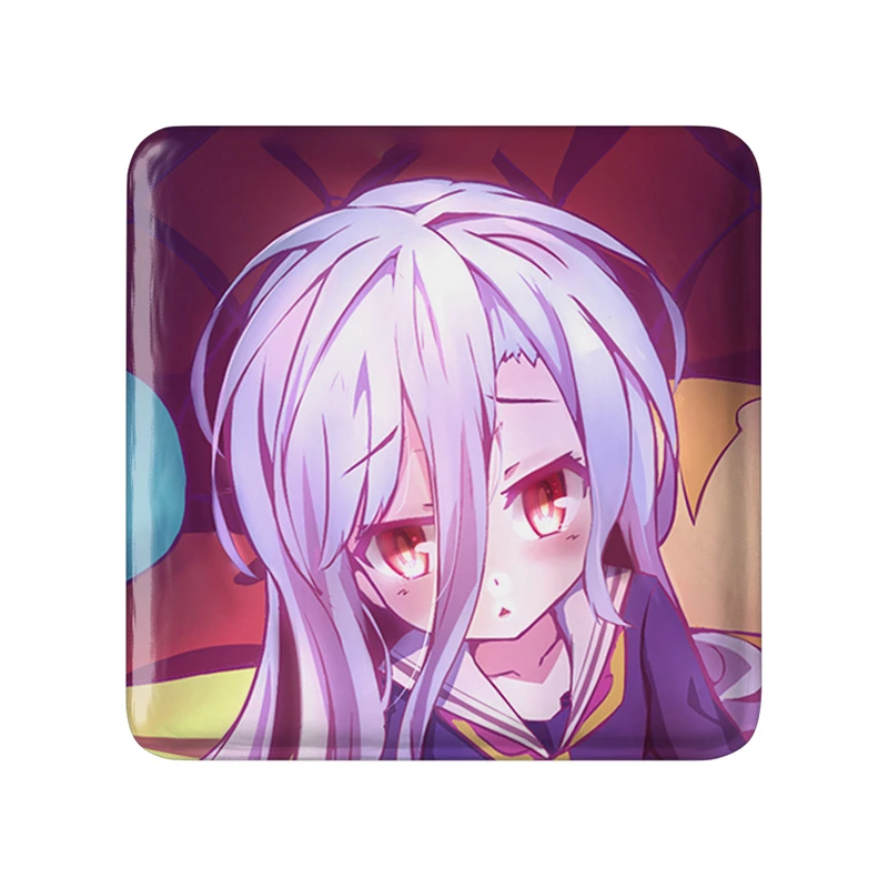 پیکسل خندالو طرح شیرو انیمه نو گیم نو لایف مدل مربعی کد 32423