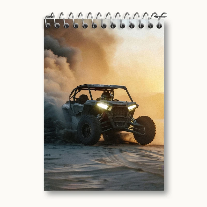 دفتر یادداشت 50 برگ خندالو مدل موتور چهار چرخ کد 37099