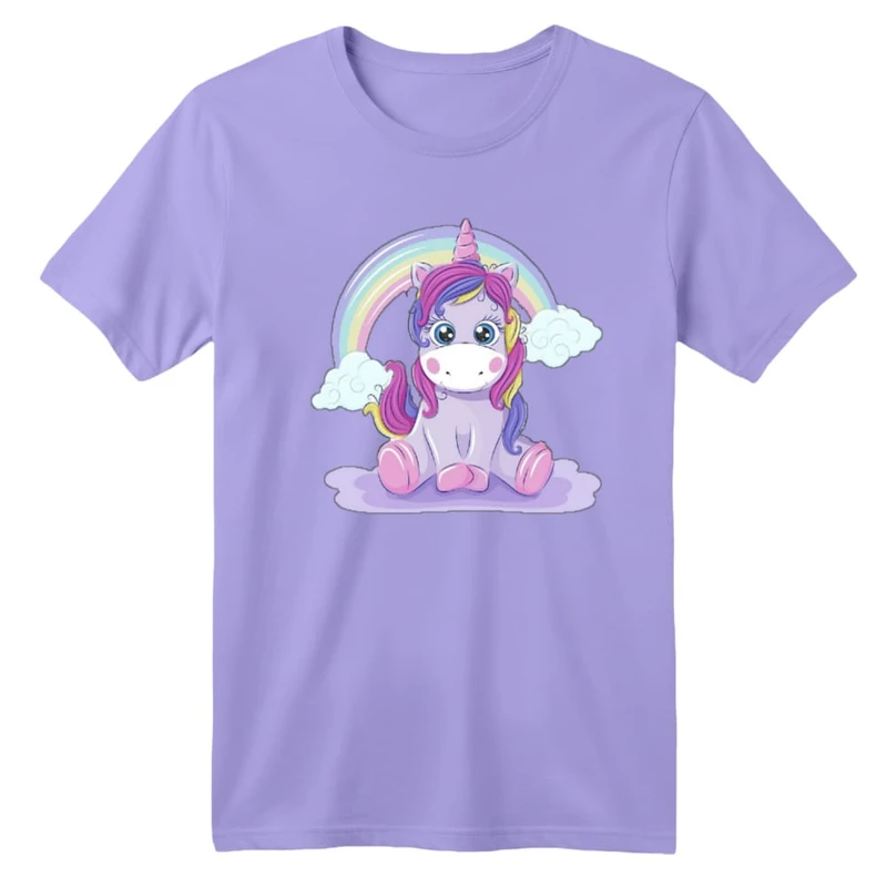 تی شرت آستین کوتاه بچگانه مدل یونیکورن کد ۵۱