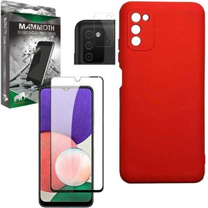 کاور ماموت مدل M-SLCN-BNDL مناسب برای گوشی موبایل سامسونگ Galaxy A03s به همراه محافظ صفحه نمایش و محافظ لنز دوربین