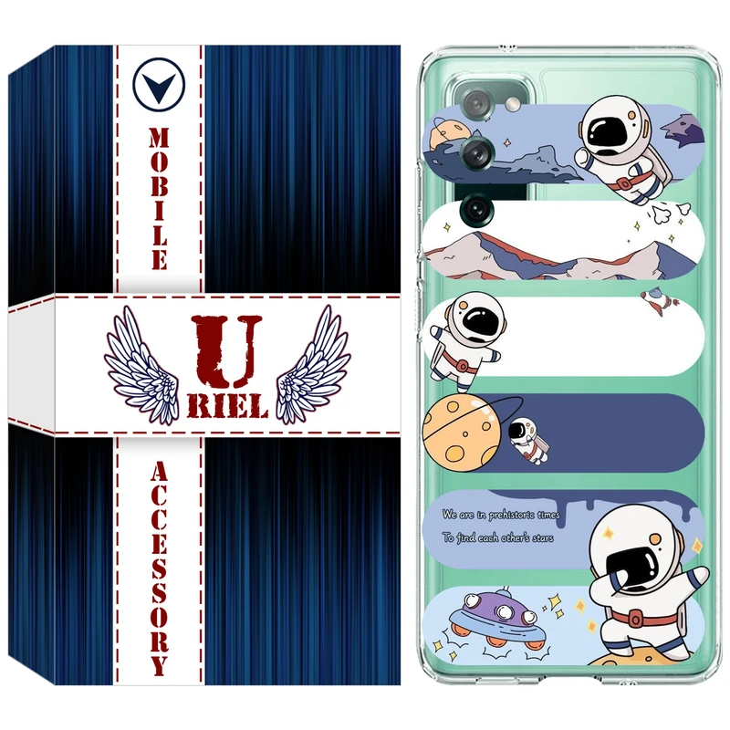 کاور یوریل قاب مدل Clear کد 30 طرح کهکشان مناسب برای گوشی موبایل سامسونگ Galaxy S20 FE