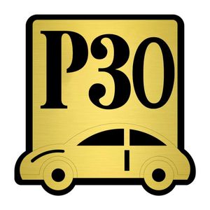 تابلو نشانگر کازیوه طرح پارکینگ شماره 30 کد P-BG 30