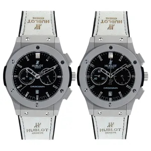 ست ساعت مچی عقربه ای زنانه و مردانه هابلوت مدل Chronograph کد WS-49