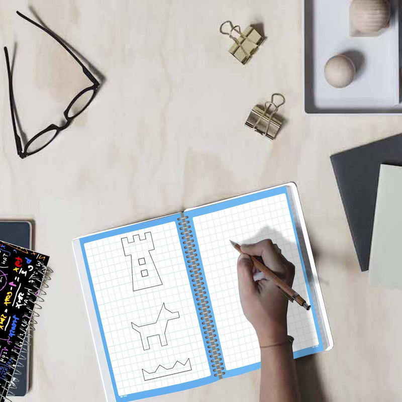 دفتر شطرنجی مستر راد مدل فیوری طرح کودک کد fiory 1723